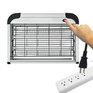 JZ الأصلي 20w الألومنيوم الكهربائية مصطاد الذباب الإعتداء قتل الحشرات مكافحة الحشرات زابير البعوض القاتل مصباح للداخل المزود