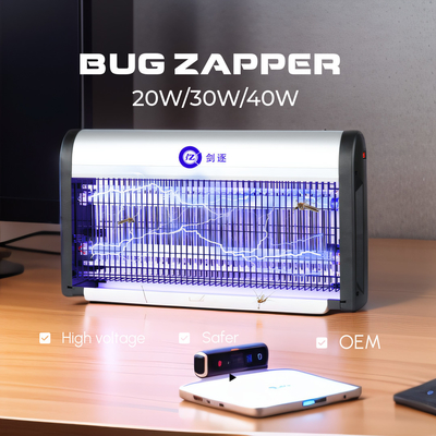 JZ 20W 30W 40W UV الضوء سبيكة الألومنيوم مضاد للبعوض مصباح الذباب العث مصطادف الحشرات الطائرة آلة للاستخدام الداخلي المزود