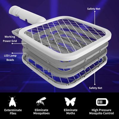 جهاز صاعق الحشرات الكهربائي المنزلي القابل لإعادة الشحن، محمول، لقتل الذباب والبعوض، للتحكم في الحشرات، صائد الذباب، مضاد للبعوض المزود