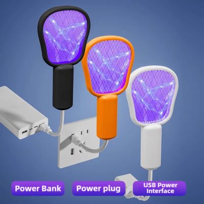 JZ 3 in 1 USB Type Portable Mosquito Lamp with Night Light and High Voltage Swatter Safe Wet Bug Zapper Solid State المزود