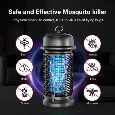 JZ 20W IPX4 UV Light Child Safe Pest Control Fly Fan Insect Trap Anti Mosquito Killing Lamp with Removable Collection Tray المزود