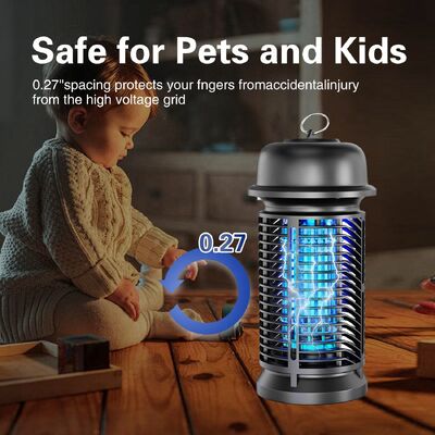 JZ 20W IPX4 UV Light Child Safe Pest Control Fly Fan Insect Trap Anti Mosquito Killing Lamp with Removable Collection Tray المزود