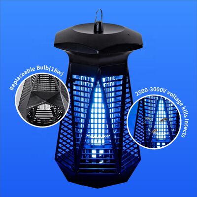JZ UV Light Indoor Outdoor Hight Power IPX4 Bug Zapper Insect Trap Pest Control Mosquito Killing Lamp for Camping المزود