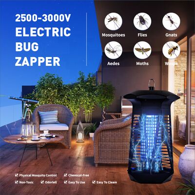 JZ UV Light Indoor Outdoor Hight Power IPX4 Bug Zapper Insect Trap Pest Control Mosquito Killing Lamp for Camping المزود