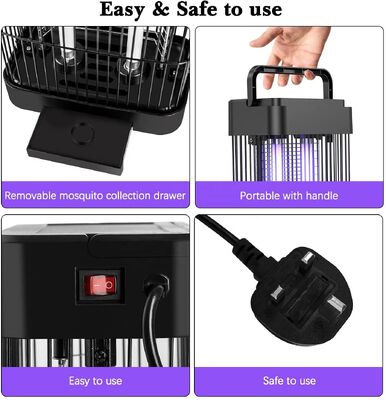 JZ 12W Household Noiseless Fly Catcher Indoor Pest Control Trap Electric Anti Mosquito Lamp with UV Light المزود