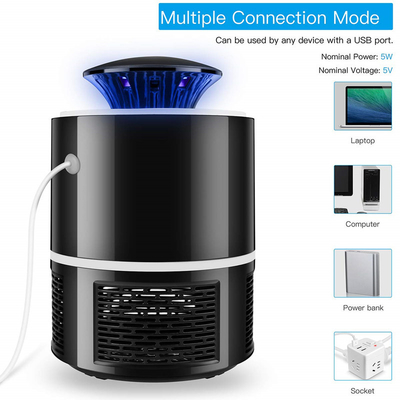 تصميم مبيعات ساخنة USB مكافحة الآفات المهنية مصباح قاتل البعوض البلاستيك قاتل الذباب الكهربائي مع ضوء موجة المزود