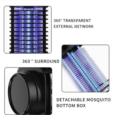 2 في 1 كهربائية LED USB مصباح قاتل البعوض للتخييم حشرة زاببر قابلة لإعادة الشحن المزود